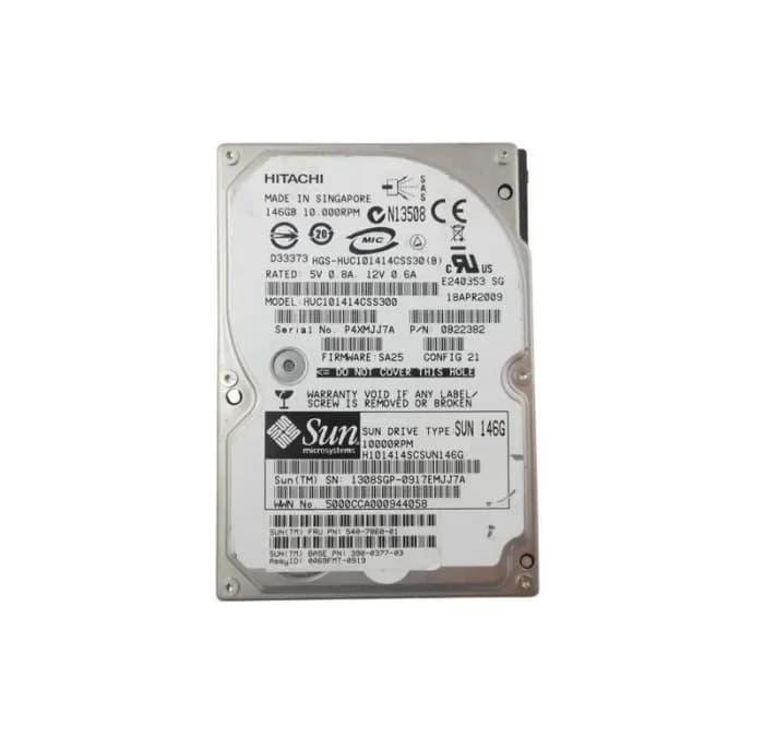 390-0377-02 - Sun 146GB 10000RPM SAS 3Gb/s 2.5-in Hard Drive