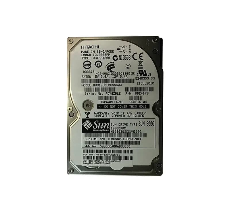 390-0451 - Sun 300GB 10000RPM SAS 6Gb/s 2.5-Inch Hard Drive