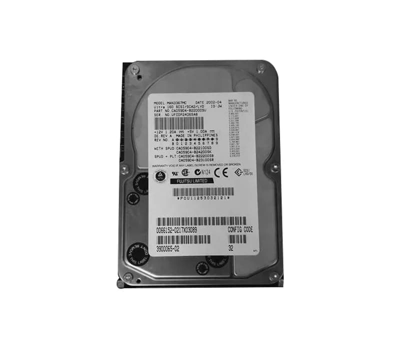 3900065 - Sun 36.4GB 10000RPM SCSI 160Mb/s 3.5-in Hard Drive