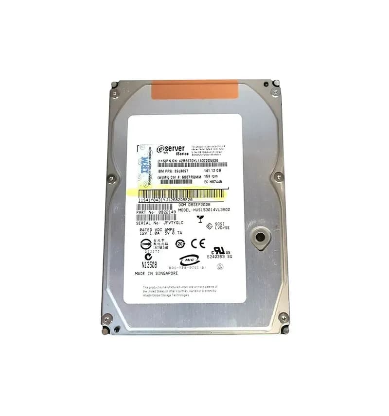 39J3697 - IBM 141.12GB 15000RPM SCSI 320MB/s 3.5-in Hard Drive
