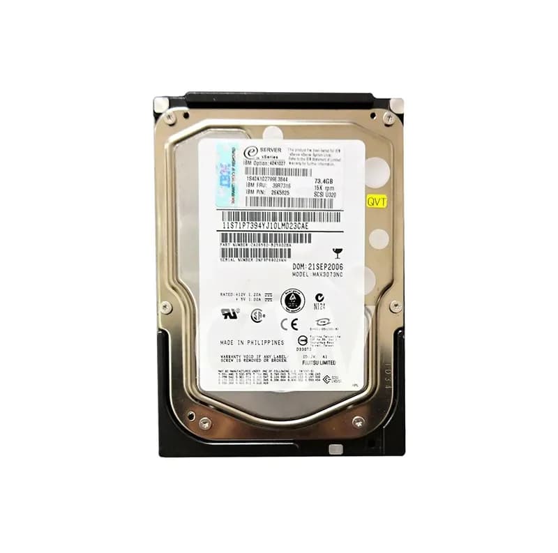 39R7316 - IBM 73.4GB 15000RPM SCSI 320MB/s 3.5-in Hard Drive