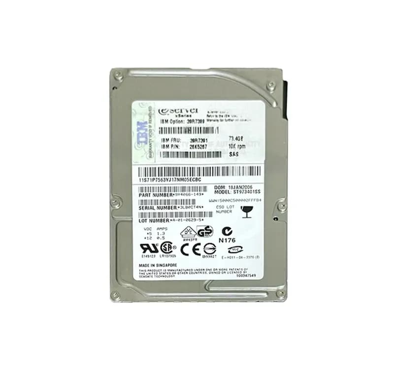 39R7391 - IBM 73GB 10000RPM SAS 3Gb/s 2.5-in Hard Drive
