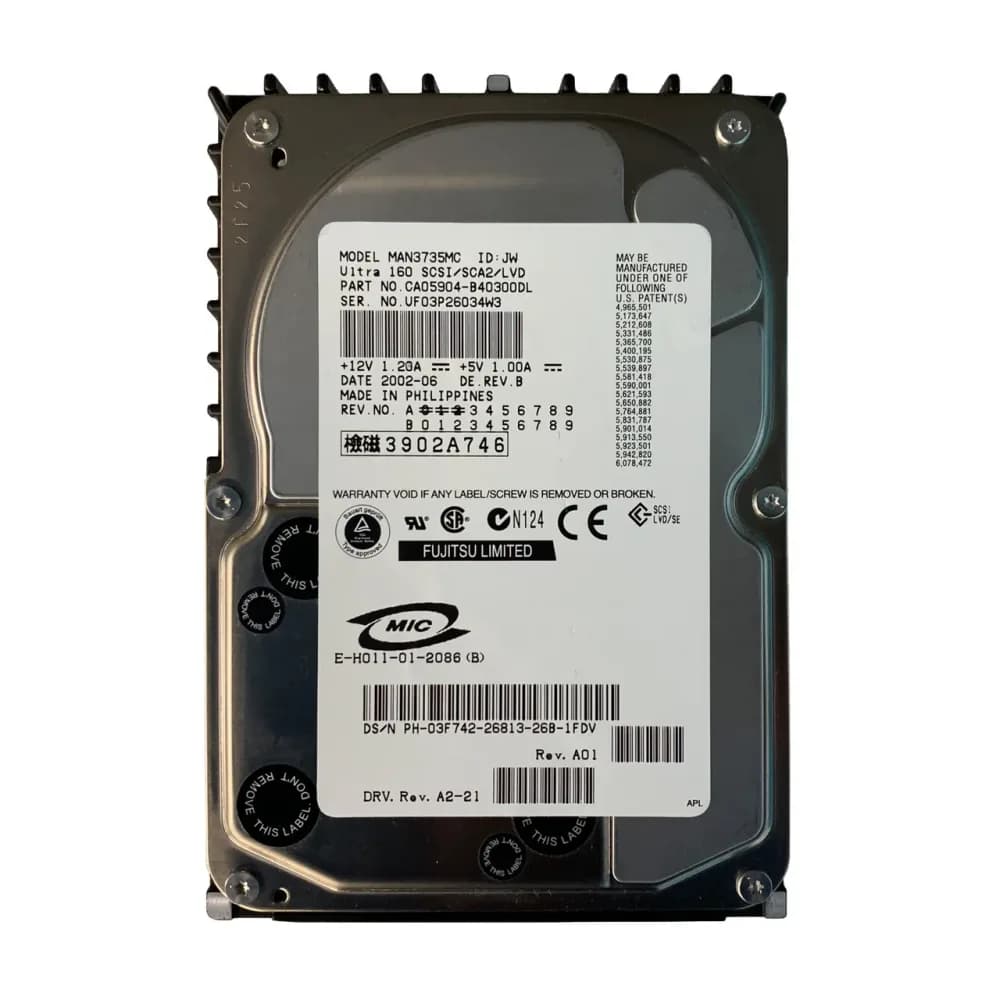 3F742 - Dell 73GB 10000RPM SCSI 160MB/s 3.5-in Hard Drive