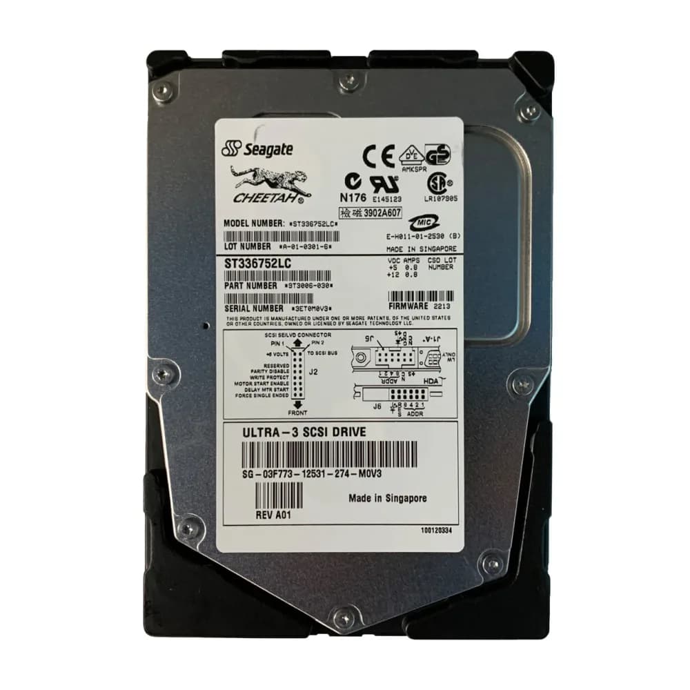 3F773 - Dell 36GB 15000RPM SCSI 160MB/s 3.5-in Hard Drive