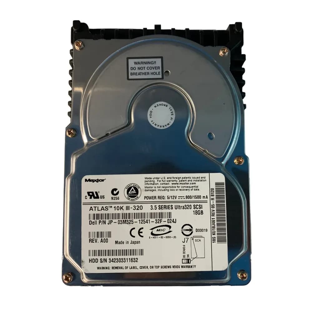 3M325 - Dell 18GB 10000RPM SCSI 320MB/s 3.5-in Hard Drive