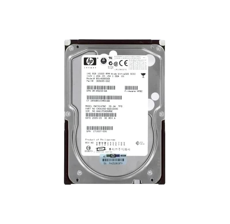 3R-A5233-AA - HP 146GB 10000RPM SCSI 320MB/s 3.5-in Hard Drive