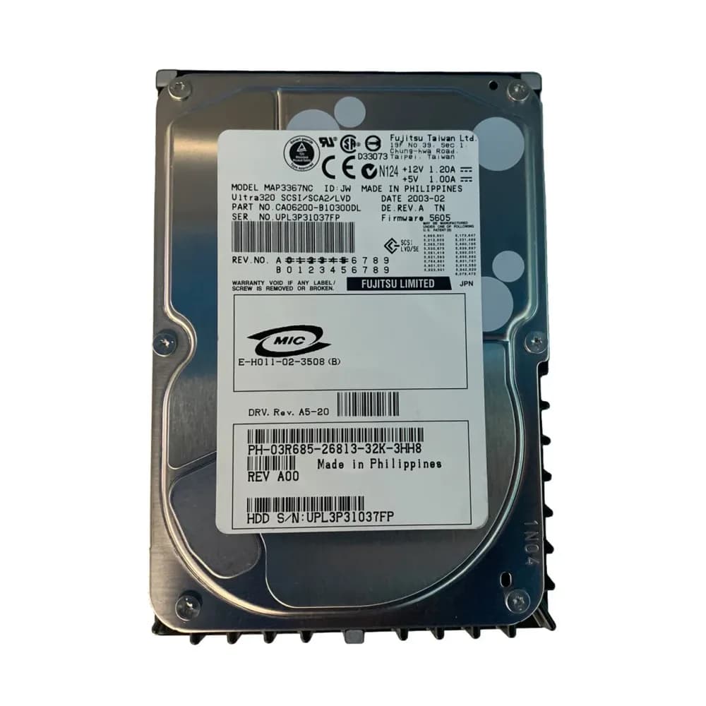 3R685 - Dell 36GB 10000RPM SCSI 320MB/s 3.5-in Hard Drive