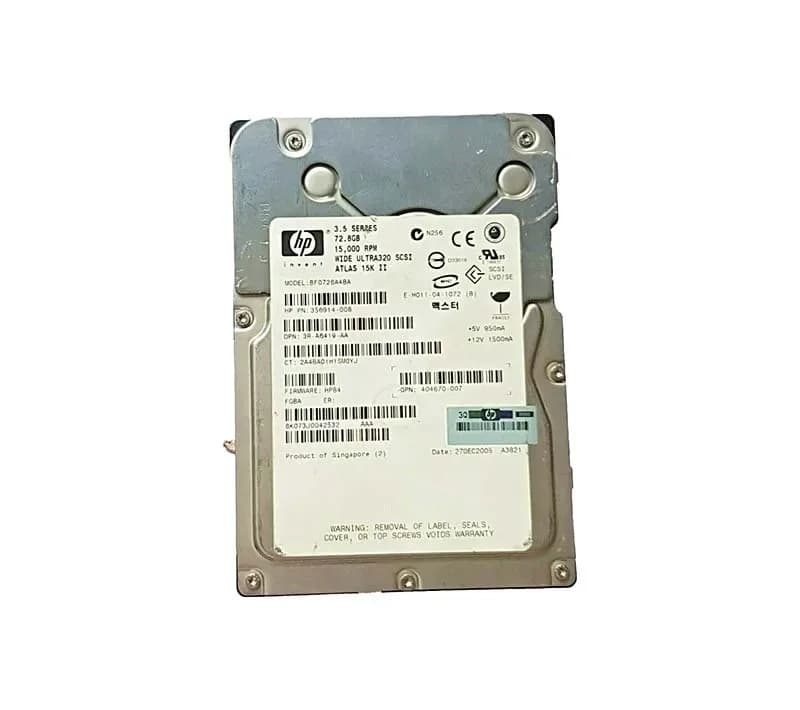 404670-007 - HP 72.8GB 15000RPM SCSI 320MB/s 3.5-in Hard Drive