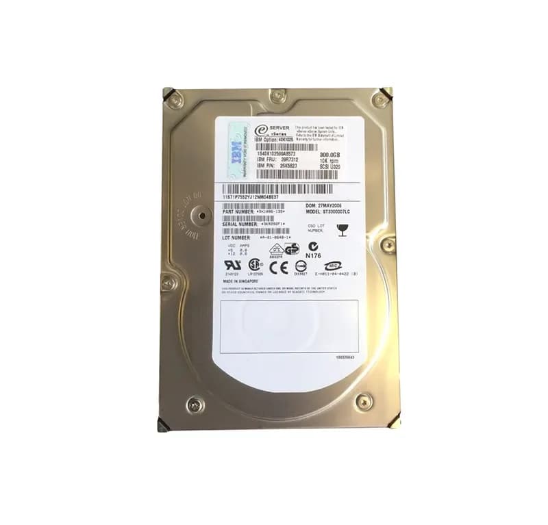 40K1025 - IBM 300GB 10000RPM SCSI 320MB/s 3.5-in Hard Drive