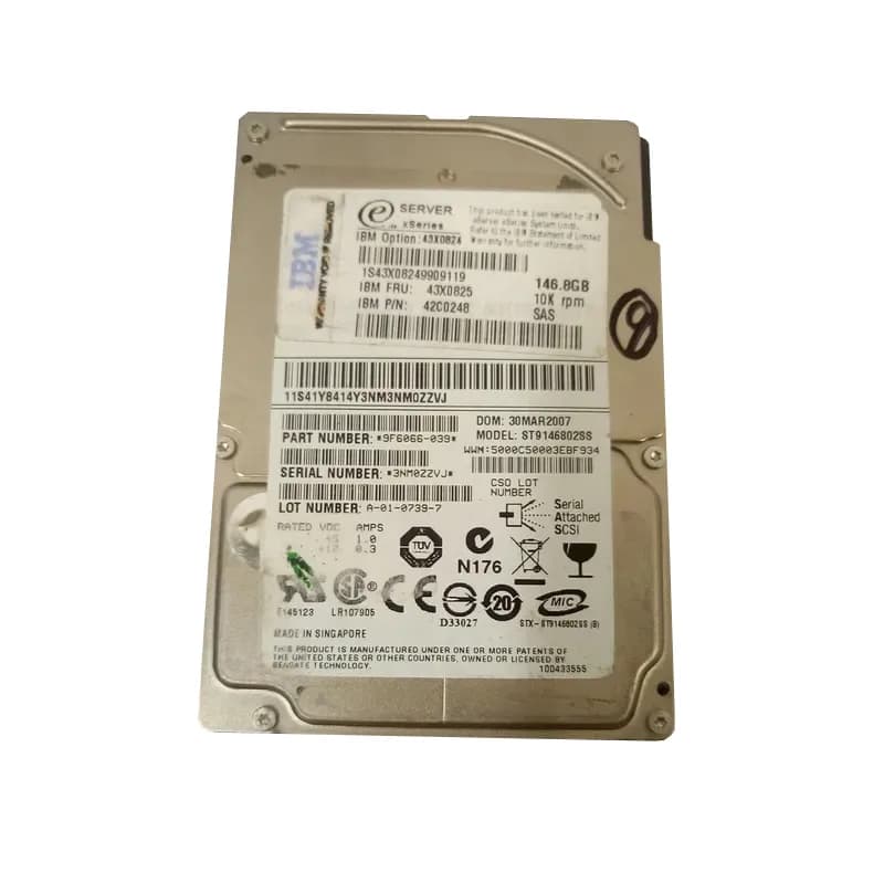 42C0248 - IBM 146GB 10000RPM SAS 3Gb/s 2.5-in Hard Drive