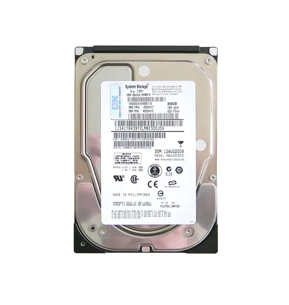 42D0417 - IBM 300GB 15000RPM Fibre Channel 3.5-Inch Hard Drive
