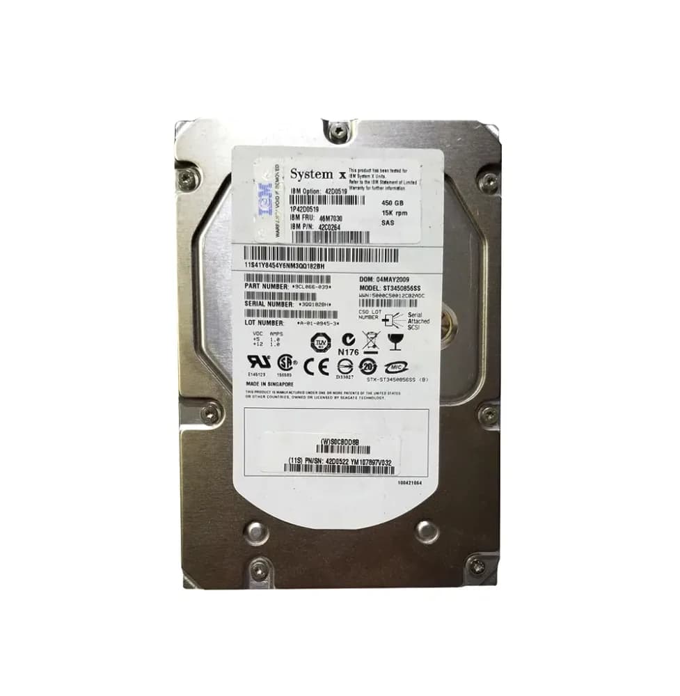 42D0519 - IBM 450GB 15000RPM SAS 3.5-Inch Hard Drive