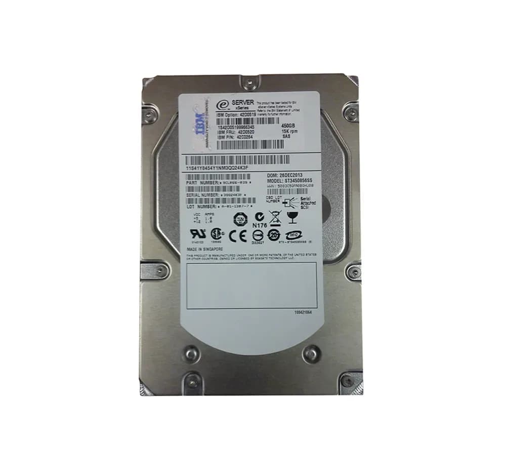 42D0520 - IBM 450GB 15000RPM SAS 3.5-Inch Hard Drive