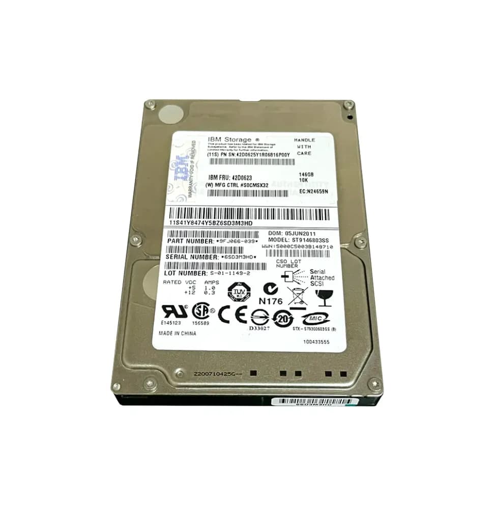42D0623 - IBM 146GB 10000RPM SAS 6Gb/s 2.5-in Hard Drive