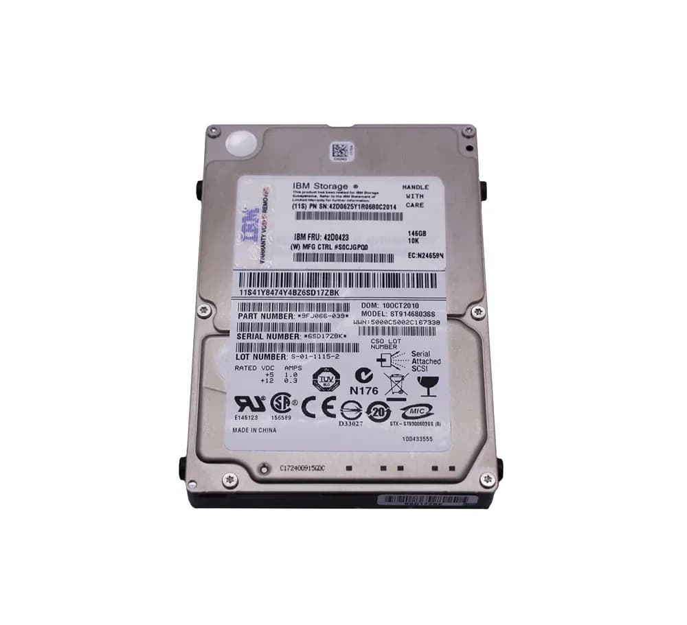 42D0625 - IBM 146GB 10000RPM SAS 6Gb/s 2.5-Inch Hard Drive