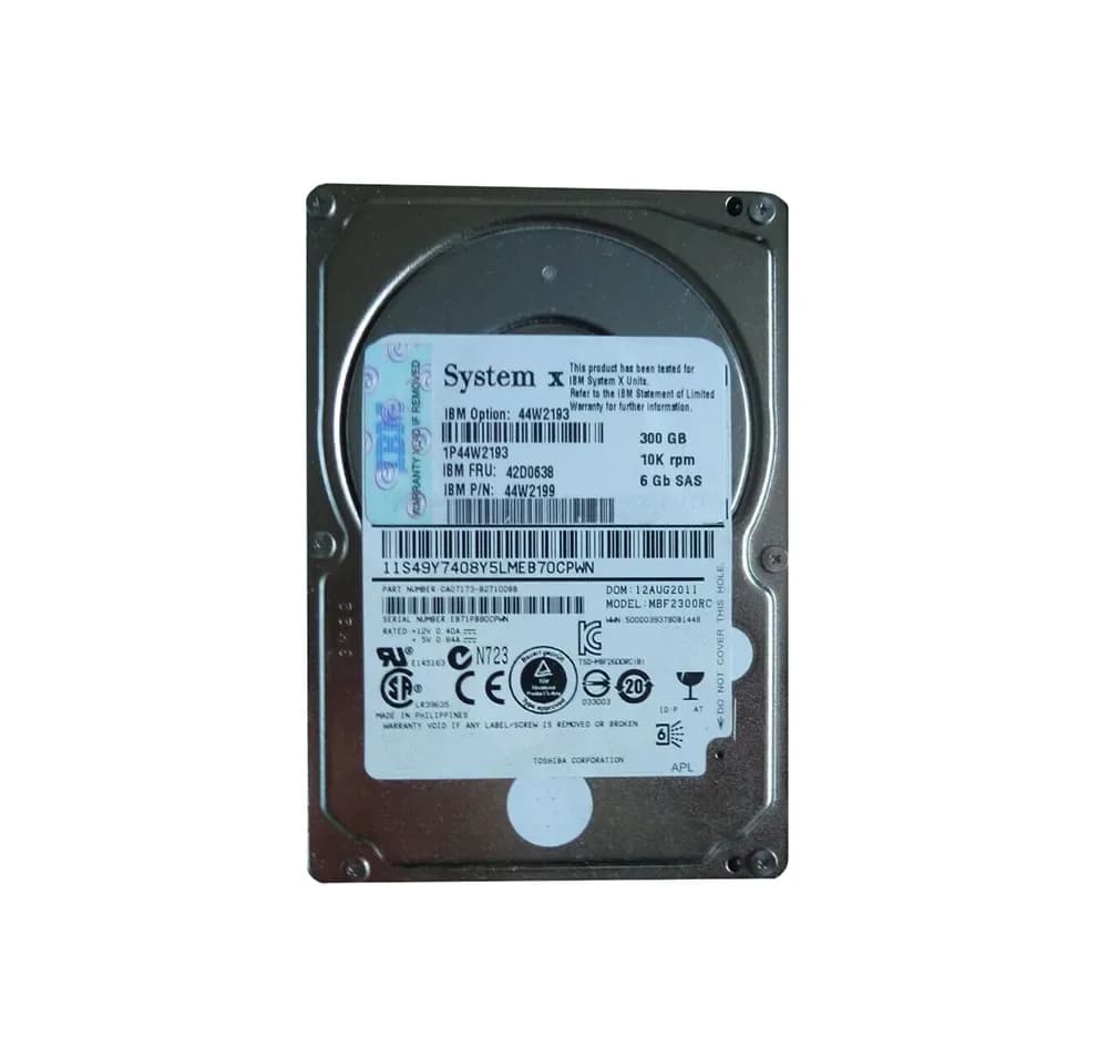 42D0638 - IBM 300GB 10000RPM SAS 6Gb/s 2.5-Inch Hard Drive