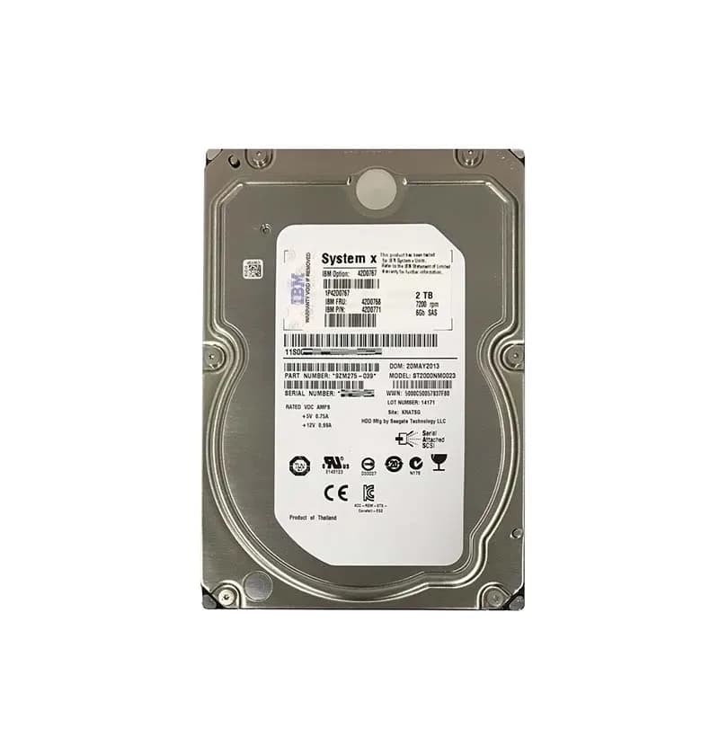 42D0767 - IBM 2TB 7200RPM SAS 6Gb/s 3.5-in Hard Drive