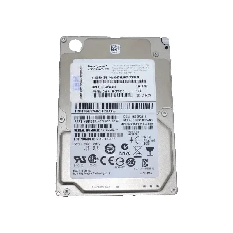 44V6845 - IBM 146GB 15000RPM SAS 6Gb/s 2.5-in Hard Drive