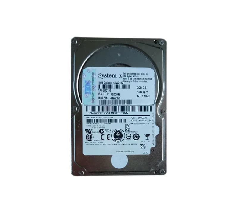 44W2199 - IBM 300GB 10000RPM SAS 6Gb/s Hot Swap 2.5-in HDD