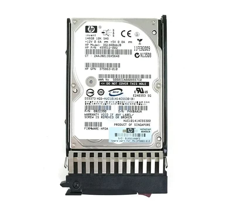 459512-002 - HP 146GB 10000RPM SAS 3Gb/s 2.5-in Hard Drive