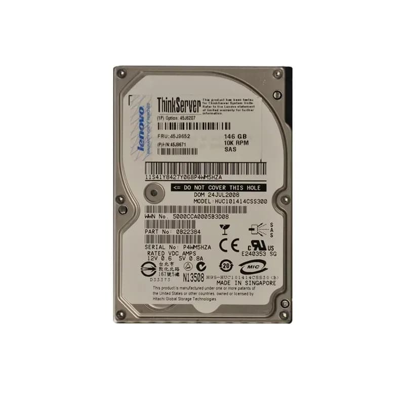 45J9671 - IBM 146GB 10000RPM SAS 3Gb/s 2.5-in Hard Drive