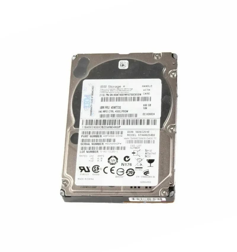 45W7732 - IBM 600GB 10000RPM SAS 6Gb/s Hot Swap 2.5-in HDD