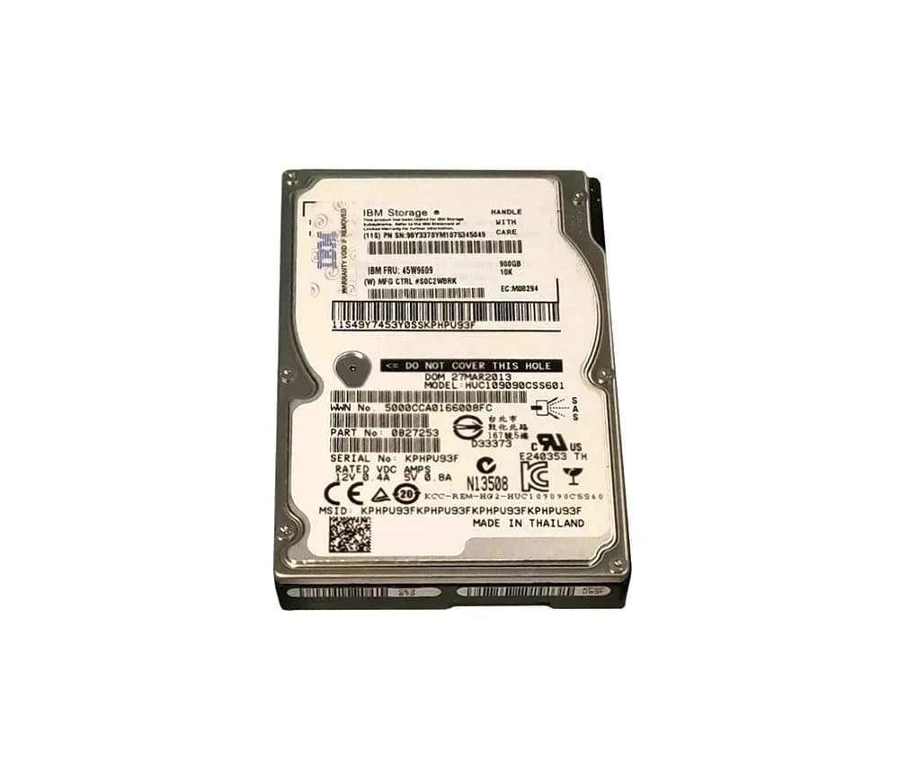 45W9609 - IBM 900GB 10000RPM SAS 6Gb/s 2.5-in Hard Drive