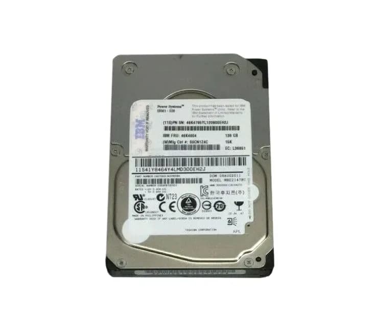 46K4804 - IBM 139GB 15000RPM SAS 3Gb/s 2.5-in Hard Drive