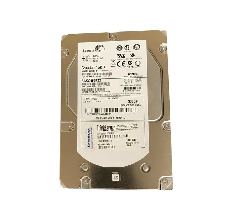 46U3439 - Lenovo 300GB SAS 15000RPM 3.5-Inch Hard Drive