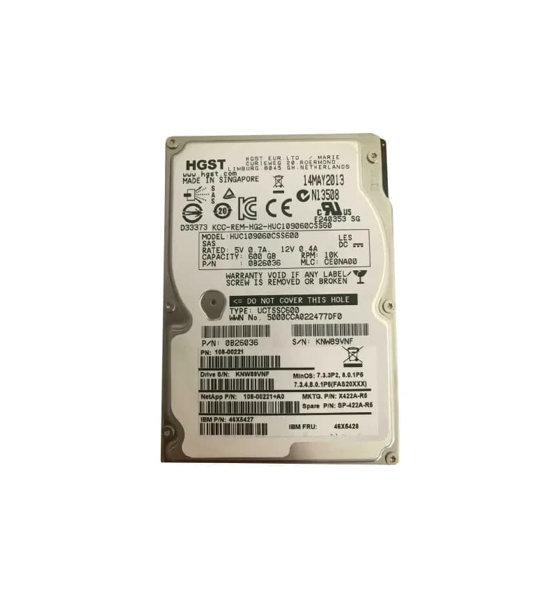 46X5428 - IBM 600GB 10000RPM SAS 6Gb/s 64MB Cache 2.5-Inch Hard Drive