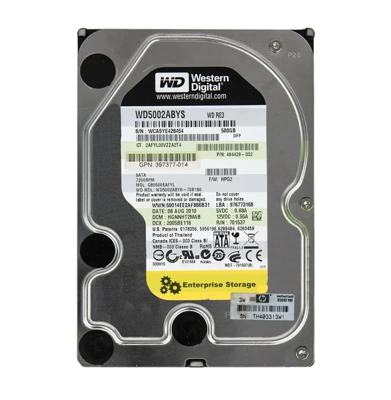 484429-002 - HP 500GB 7200RPM SATA 3Gb/s 3.5-in Hard Drive
