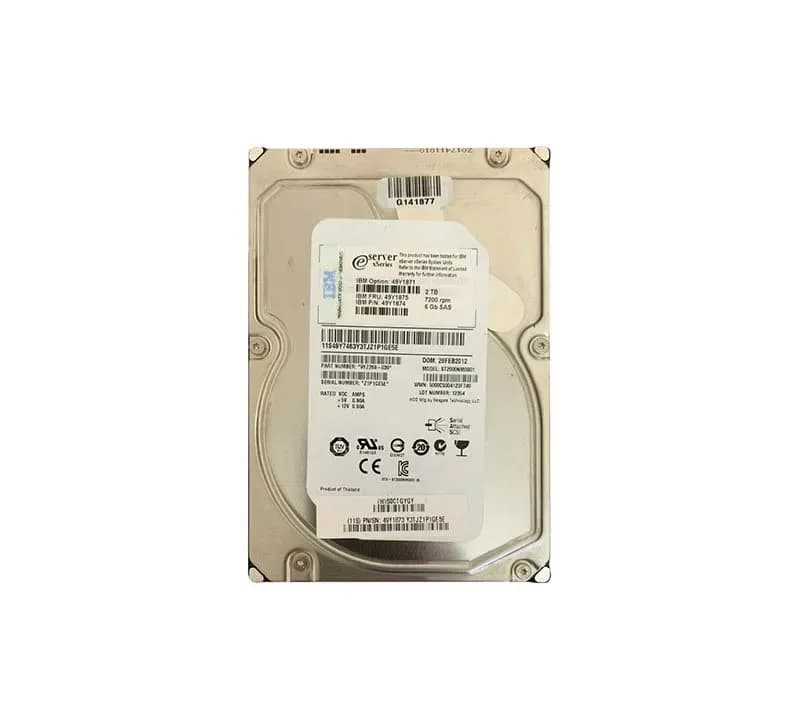 49Y1874 - IBM 2TB 7200RPM SAS 6Gb/s 3.5-in Hard Drive