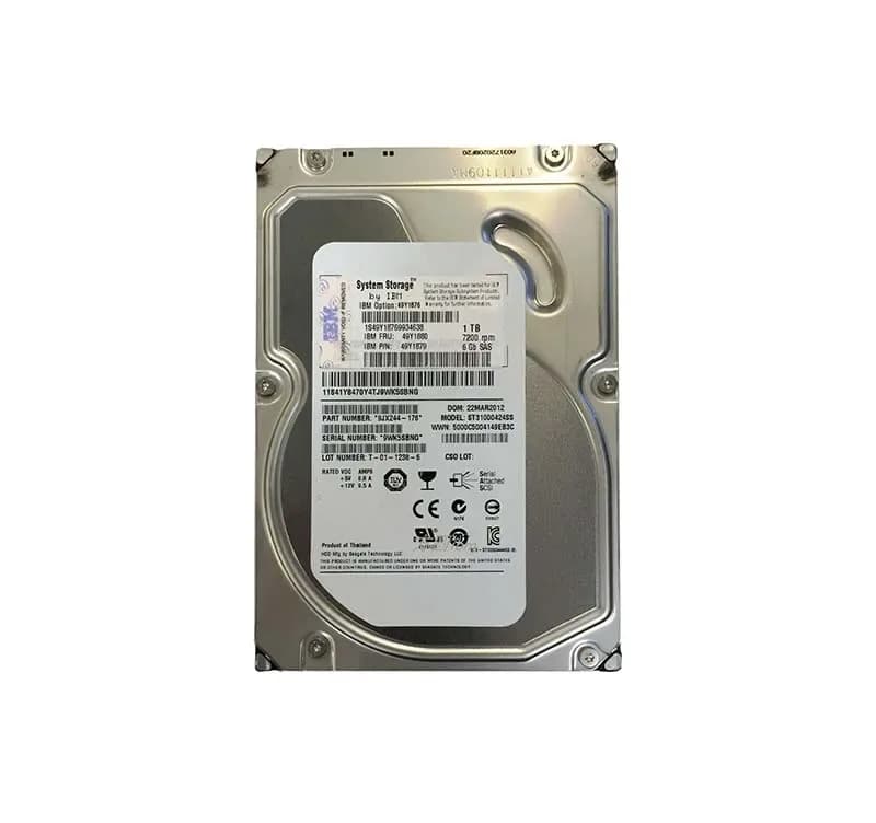 49Y1876 - IBM 1TB 7200RPM SAS 6Gb/s 3.5-inch Hard Drive