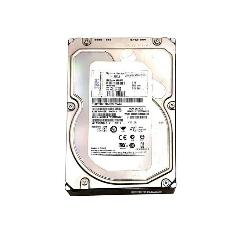 49Y1902 - IBM 2TB 7200RPM SAS 6Gb/s 3.5-in Hard Drive