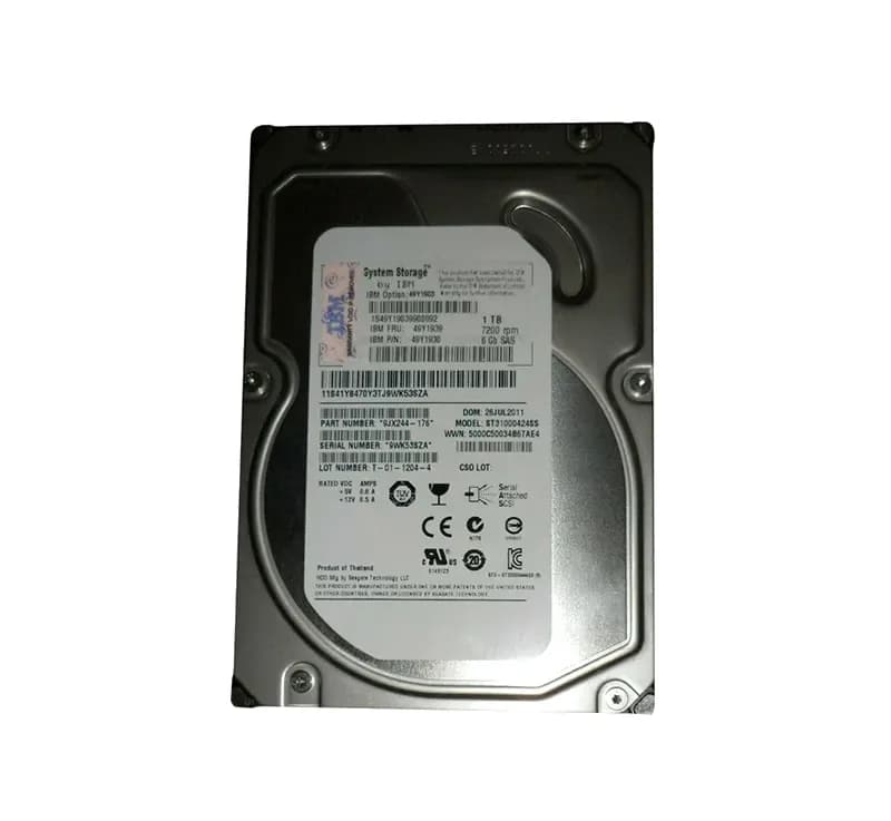 49Y1939 - IBM 1TB 7200RPM SAS 6Gb/s 3.5-in Hard Drive