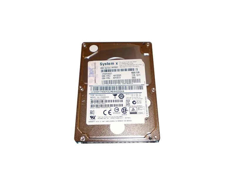 49Y2028 - IBM 600GB 10000RPM SAS 6Gb/s Hot Swap 2.5-in HDD
