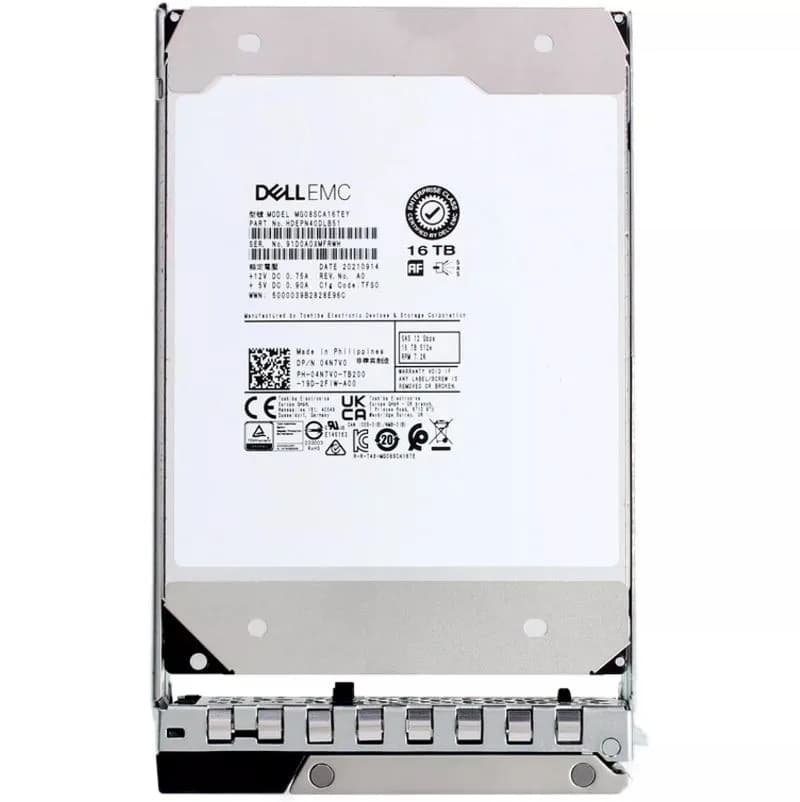4N7V0 - Dell 16TB 7200RPM SAS 12Gb/s 3.5-Inch Hard Drive