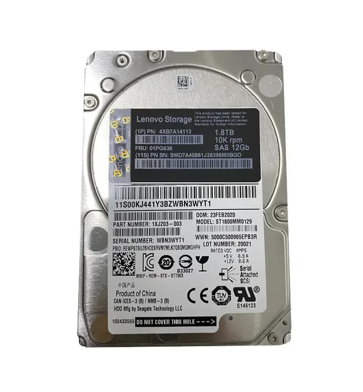 4XB7A14113 - Lenovo 1.8TB 7200RPM SAS 12Gb/s 2.5-in Hard Drive