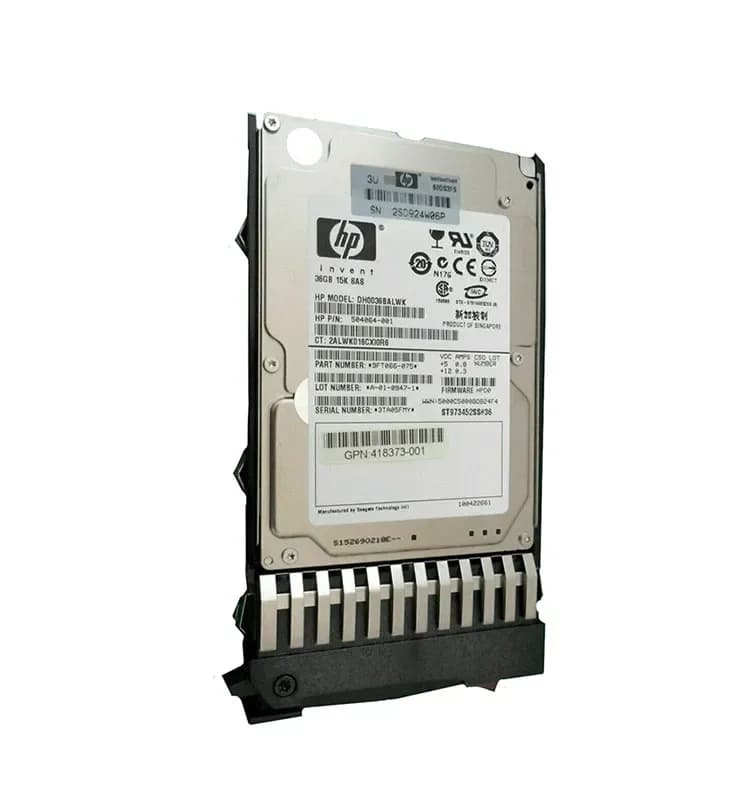 504064-001 - HP 36GB 15000RPM SAS 3Gb/s 2.5-in Hard Drive