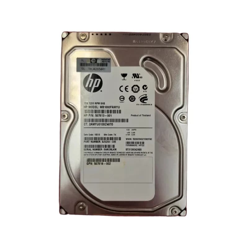 507613-001 - HP 1TB 7200RPM SAS 6Gb/s 3.5-in Hard Drive
