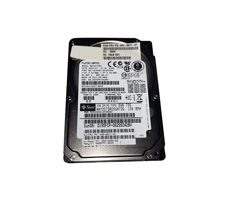 540-6611-02 - Sun 73GB 10000RPM SAS 3Gb/s 2.5-in Hard Drive