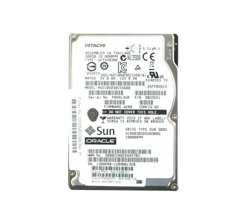 542-0388-01 - Sun 300GB 10K SAS 6Gb/s 16MB Cache Hot Swap 2.5-in HDD