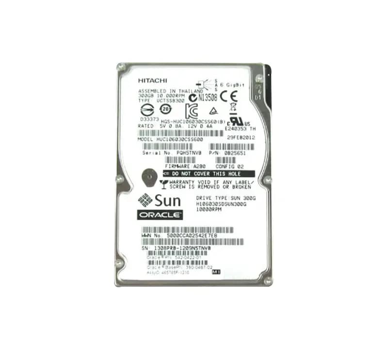 542-0422 - Sun 300GB 10000RPM SAS 6Gb/s 2.5-Inch Hard Drive