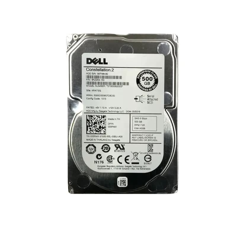 55RMX - Dell 500GB 7200RPM SAS 2.5-Inch Hard Drive