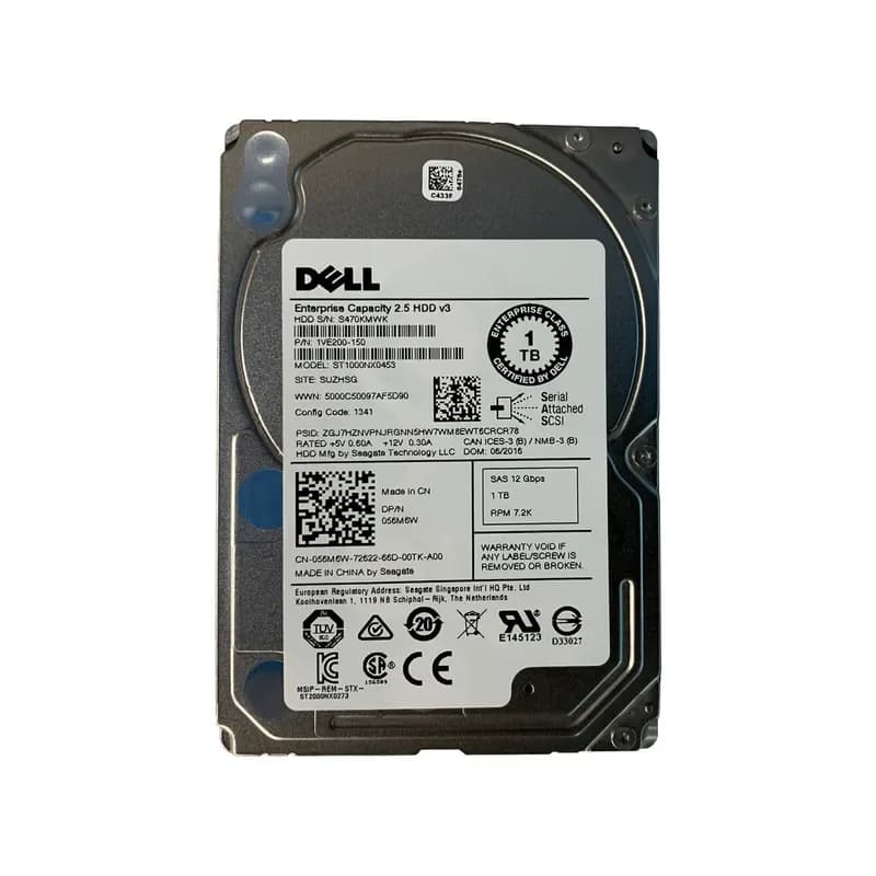 56M6W - Dell 1TB 7200RPM SAS 12Gb/s 2.5-Inch Hard Drive