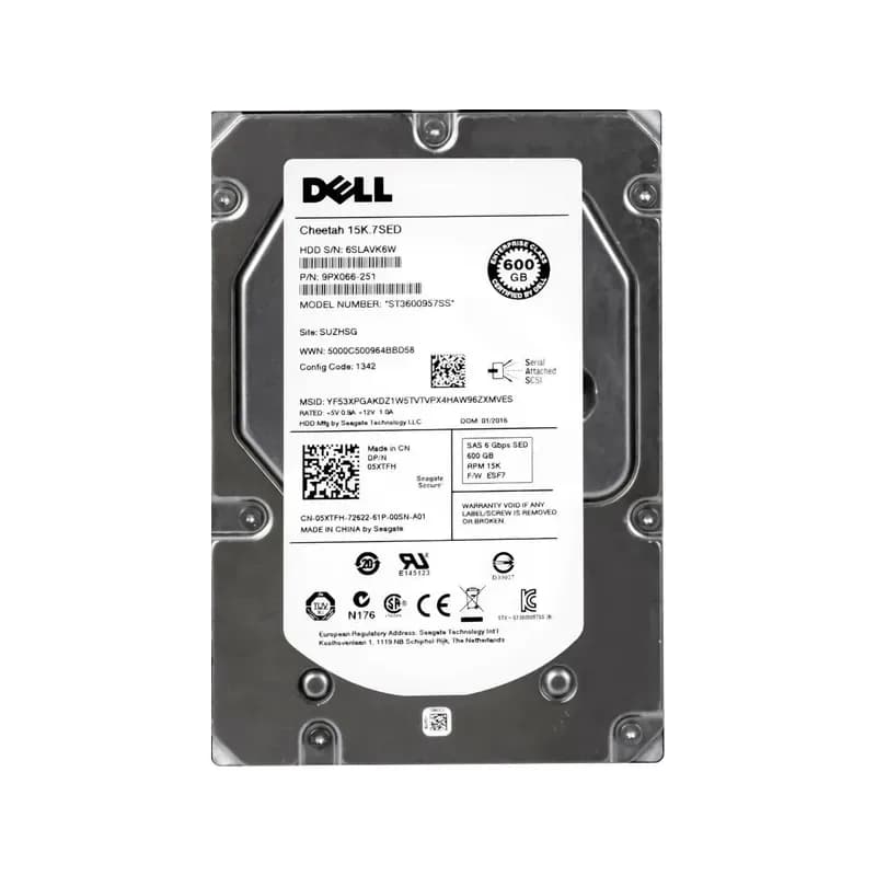 5XTFH - Dell 600GB 15000RPM SAS 6Gb/s 3.5-Inch Hard Drive