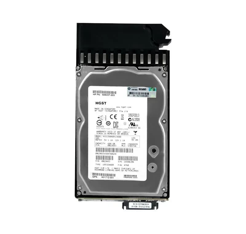 606227-003 - HP 600GB 15000RPM SAS 6Gb/s 3.5-in HDD with Tray
