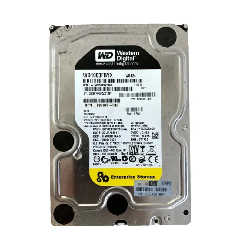 622519-001 - HP 1TB SATA 7200RPM 3.5-inch Hard Drive