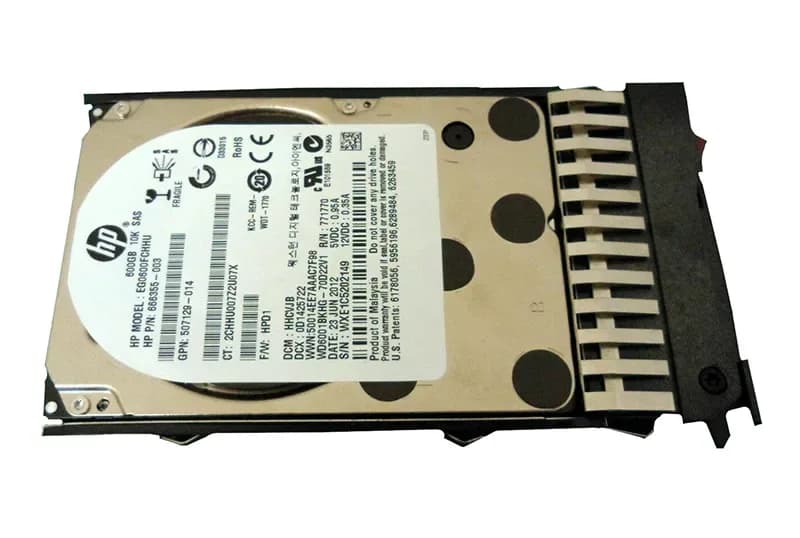 666355-003 - HP 600GB 10K SAS 6Gb/s Hot Swap 2.5-in HDD with SC