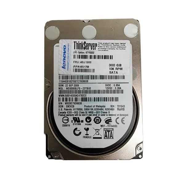 67Y0002 - Lenovo 300GB 10000RPM SATA 3Gb/s 2.5-in Hard Drive